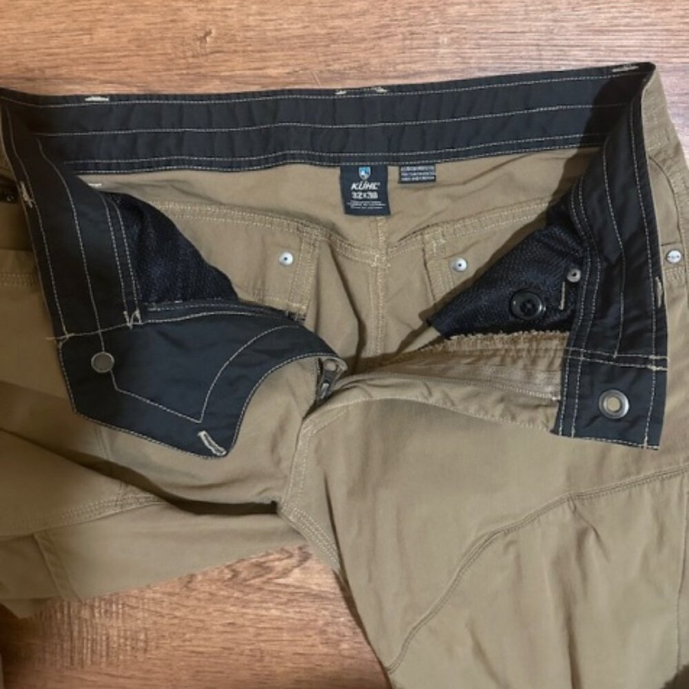 Kuhl Konfidant Air Pants Mens 32 x30 Tan Brown Vented Hiking Outdoor Style 5098 - Picture 2 of 4